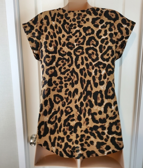 Shein Curve Animal Print Blouse - Picture 5 of 10
